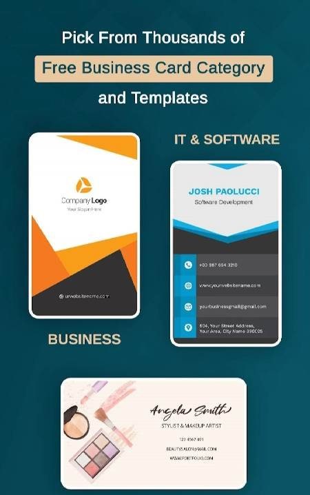 VCard: AI Business Card Maker screenshot 1