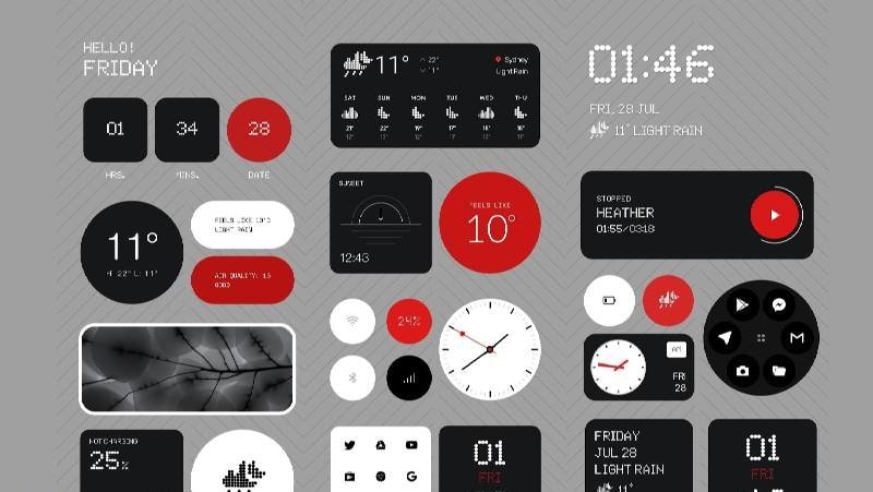 Nothing 2.0 for KWGT screenshot 3