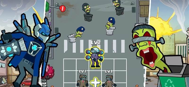Merge War: Monster vs Cyberman gameplay screenshot 2
