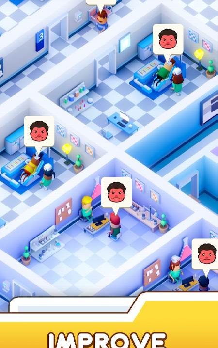 Hospital Empire - Idle Tycoon gameplay screenshot 2