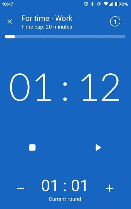 Workout timer : Crossfit WODs screenshot 1