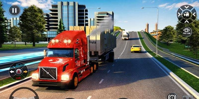 Euro Truck Driving Simulator Transport Truck Games screenshot 4