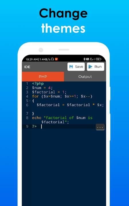 PHP Editor - Code and run PHP screenshot 4