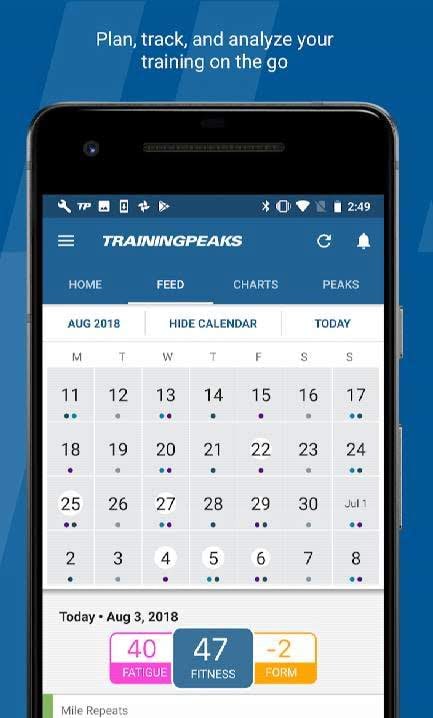 TrainingPeaks screenshot 2