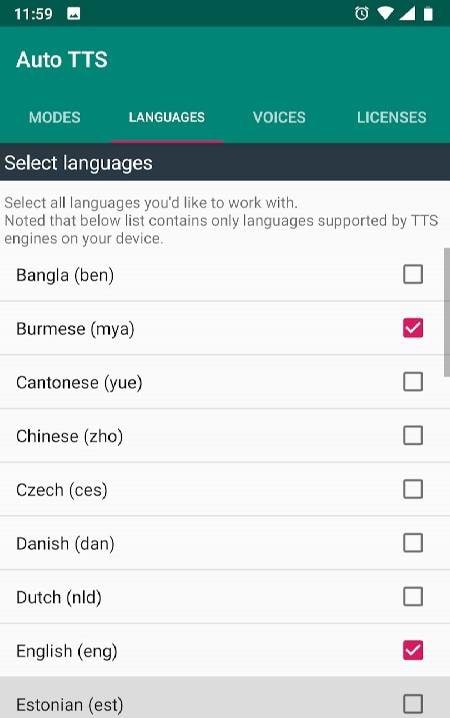 Auto TTS screenshot 2