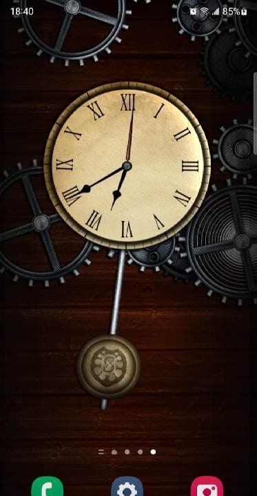 Hourly Chime Clock + Wallpaper screenshot 1