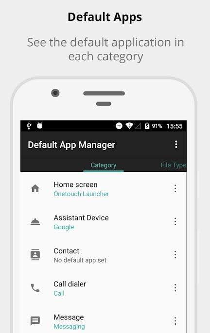 Default App Manager screenshot 1