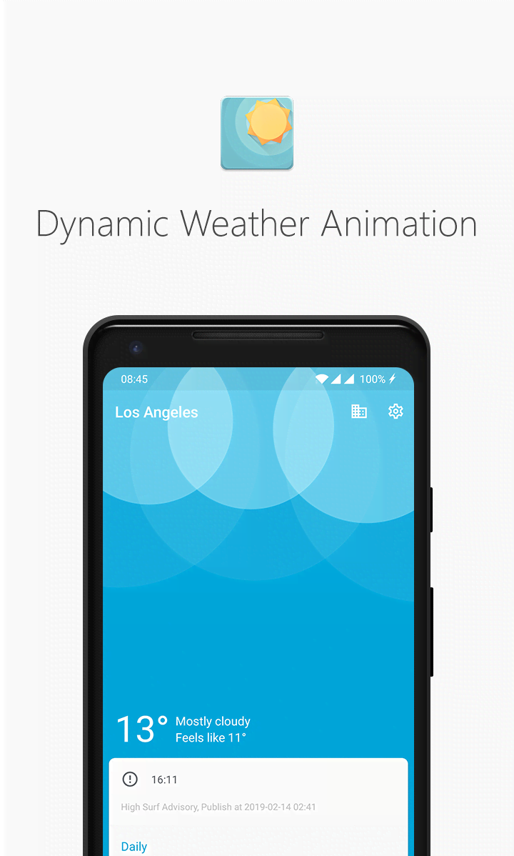 Geometric Weather screenshot 1