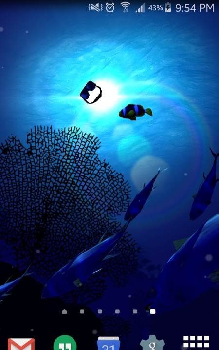Ocean Blue 3D Live Wallpaper screenshot 4