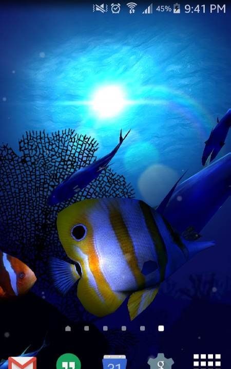 Ocean Blue 3D Live Wallpaper screenshot 2