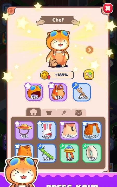 Sushi Cat Cafe: Idle Food Game screenshot 3