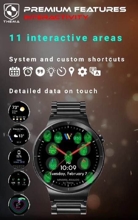 Minimal Analog Watch Face screenshot 2