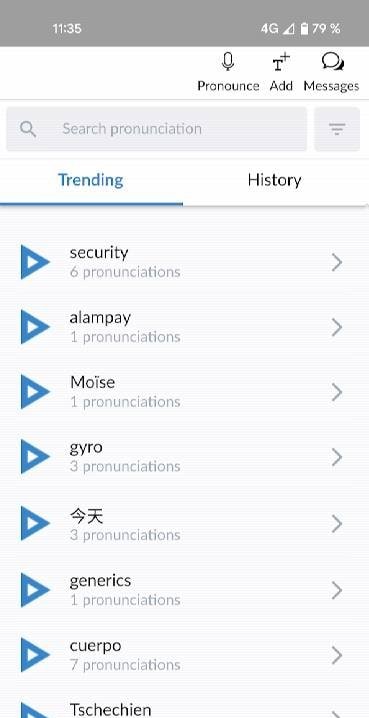 Forvo Pronunciation Guide screenshot 2