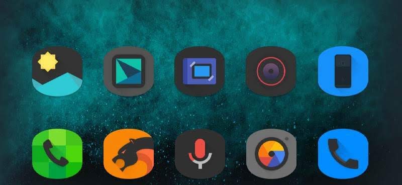 Black Cylinder - Icon Pack screenshot 3