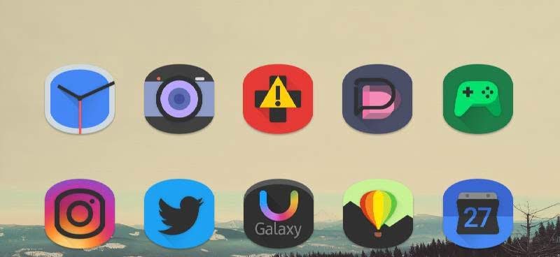 Black Cylinder - Icon Pack screenshot 2