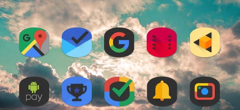 Black Cylinder - Icon Pack screenshot 4