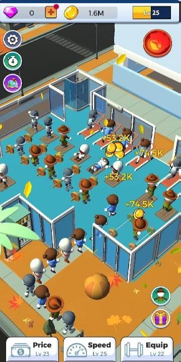 Idle Gym Club Tycoon screenshot 1