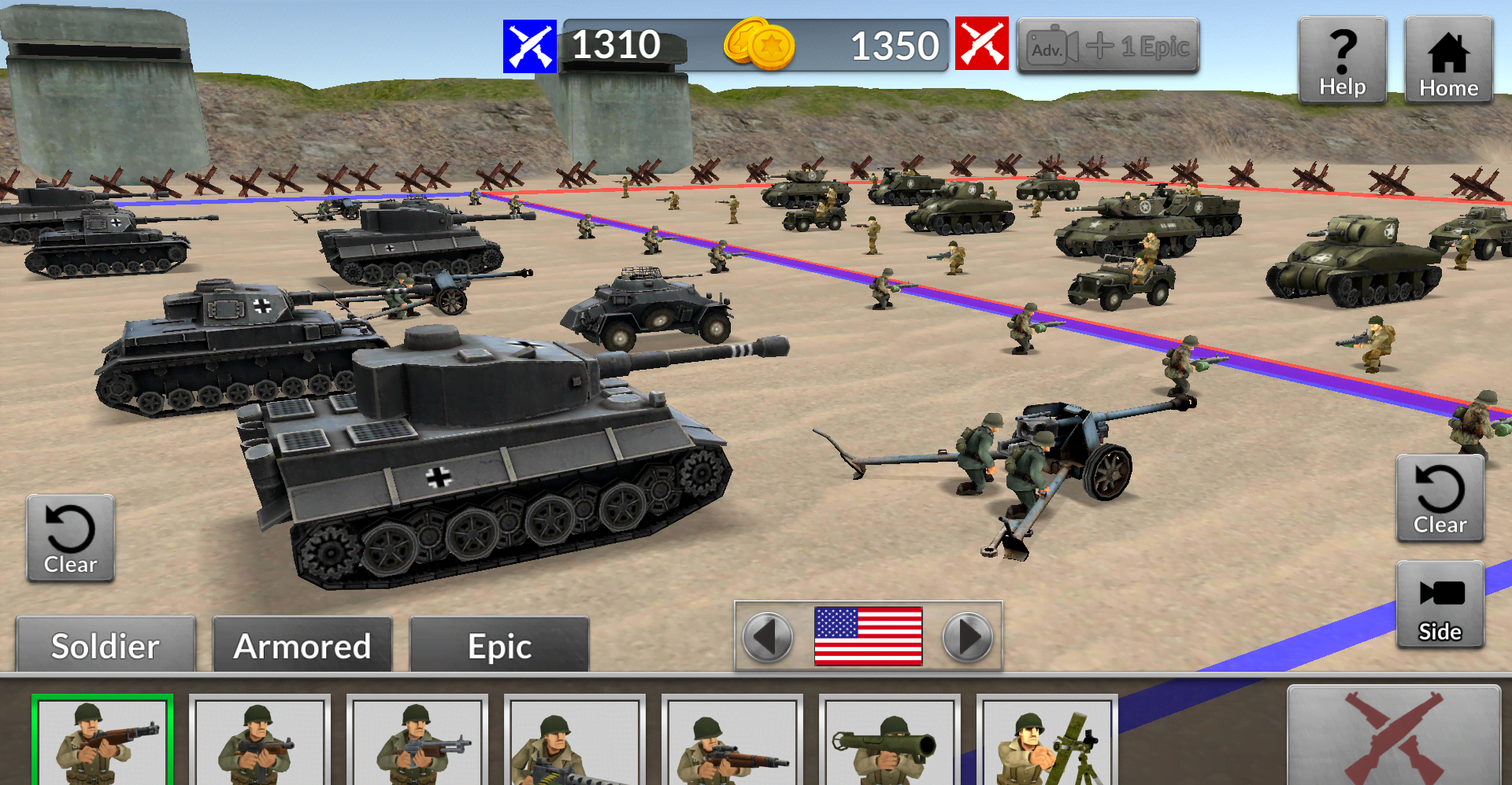 WW2 Battle Simulator screenshot 2