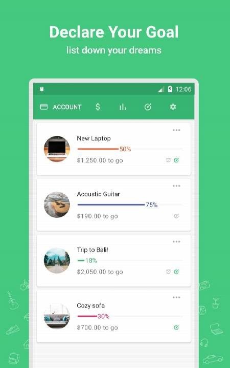 Thriv - Savings Goal Tracker screenshot 1