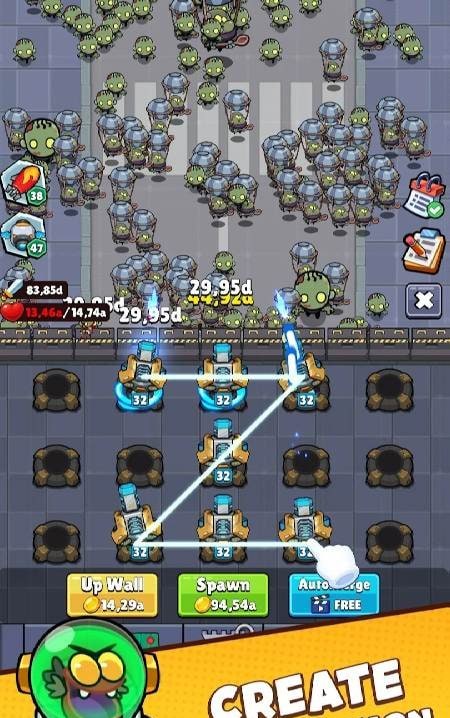 Merge Cannon - Idle zombie war gameplay screenshot 3