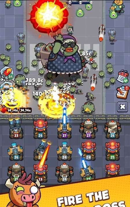 Merge Cannon - Idle zombie war gameplay screenshot 2