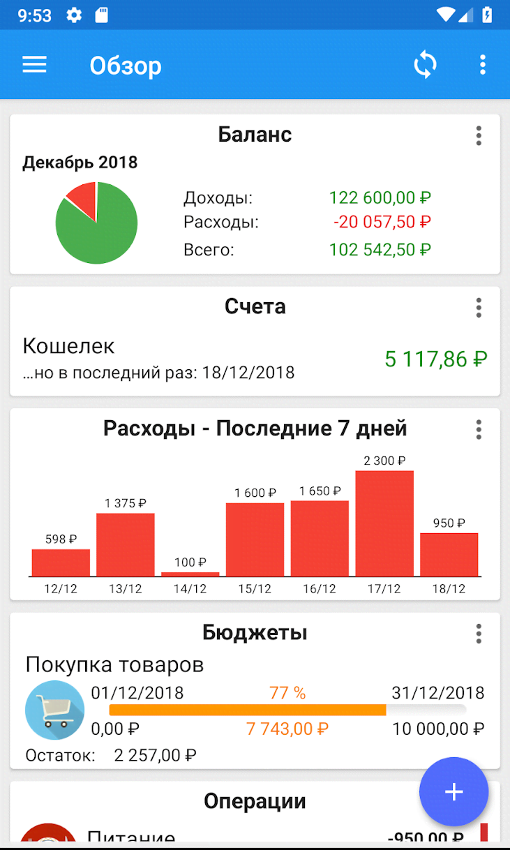 Fast Budget - Expense Manager screenshot 1