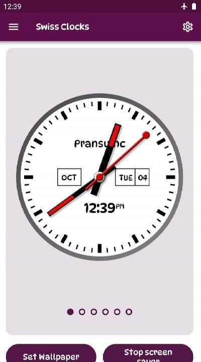 SwissClocks Live Wallpaper screenshot 1