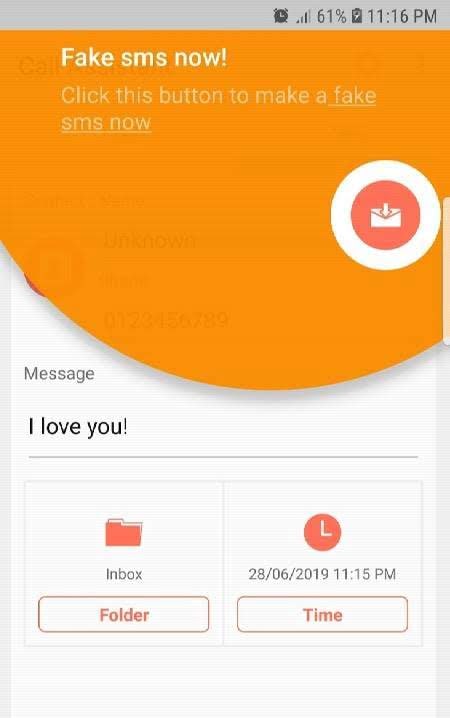Fake Call and Sms screenshot 2