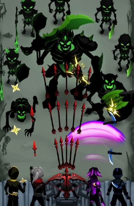 Shadow Hero: Idle Defense War gameplay screenshot 1