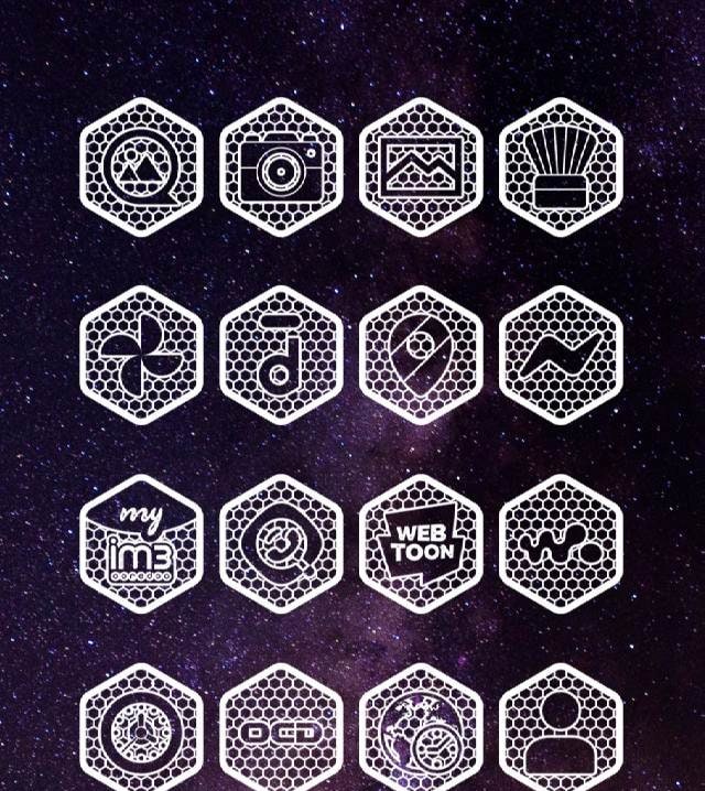 Hexanet White - Icon Pack screenshot 3