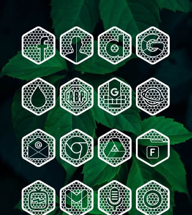 Hexanet White - Icon Pack screenshot 2