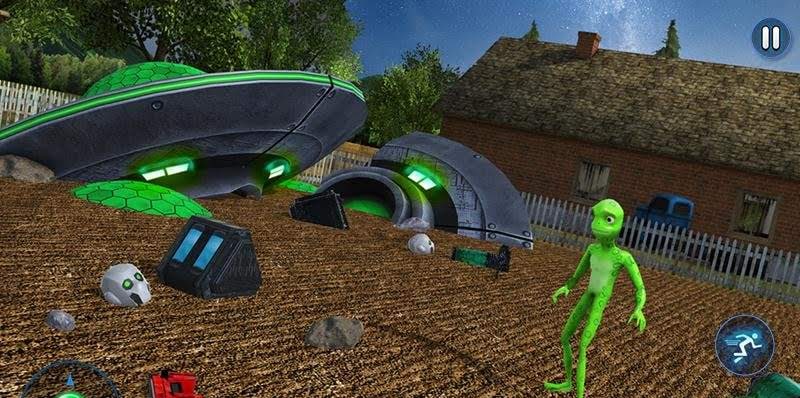 Scary Green Grandpa Alien screenshot 4