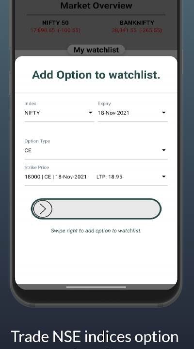 NIOTA : Virtual Option Trading screenshot 1