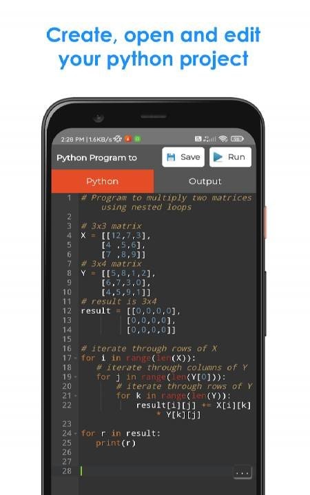 Python IDE Mobile Editor - Pro Screenshot 3