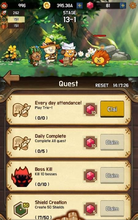 MERGE TRIO : afk adventure RPG screenshot 4