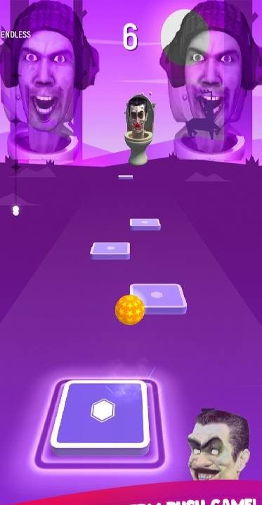 Skibidi Toilet Music Tiles Hop gameplay screenshot 4