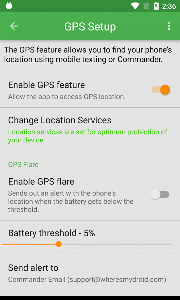 Where's My Droid screenshot 2