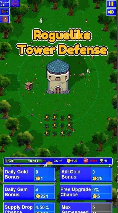 Lone Tower Roguelite Defense gameplay screenshot 1