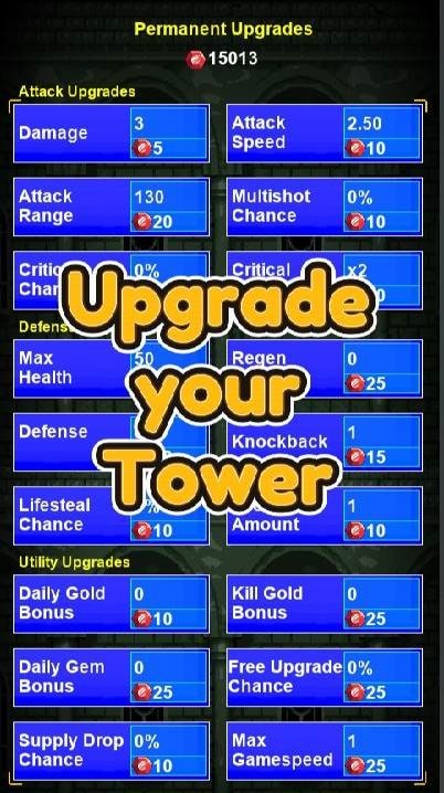 Lone Tower Roguelite Defense gameplay screenshot 2