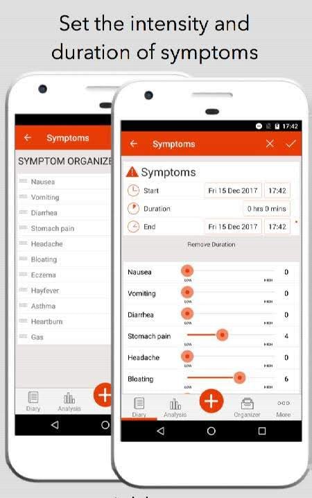 mySymptoms Food Diary Screenshot 4