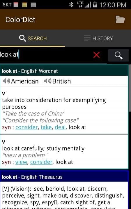 ColorDict Dictionary screenshot 2