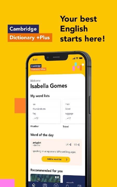 Cambridge Dictionary +Plus screenshot 1