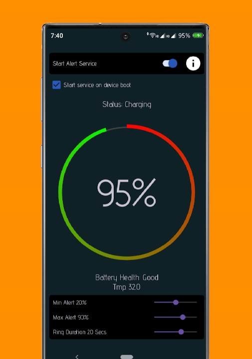 Battery Alert-Overcharge Alert screenshot 1