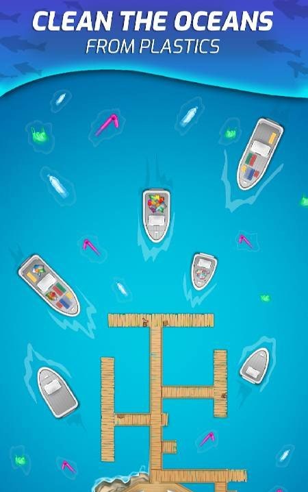 Idle Ocean Cleaner Eco Tycoon screenshot 1