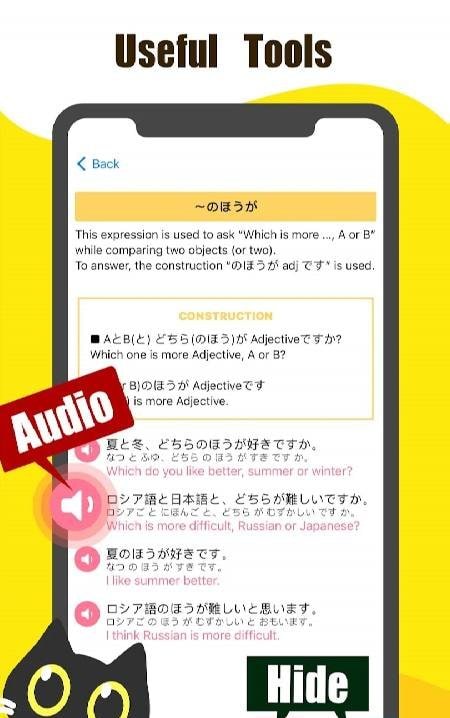 Coban : Japanese Grammar app preview 3