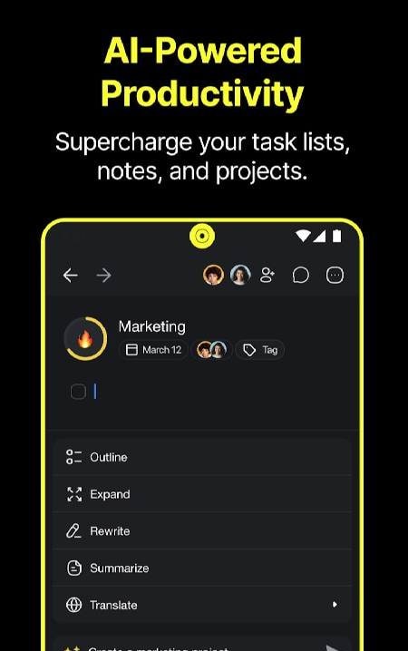 Taskade - AI List, Notes, Chat screenshot 1