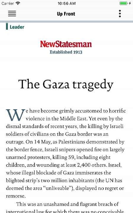 New Statesman Magazine screenshot 2
