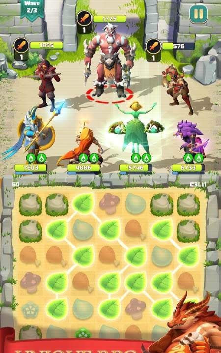 Match & Slash: Fantasy RPG Puzzle screenshot 1