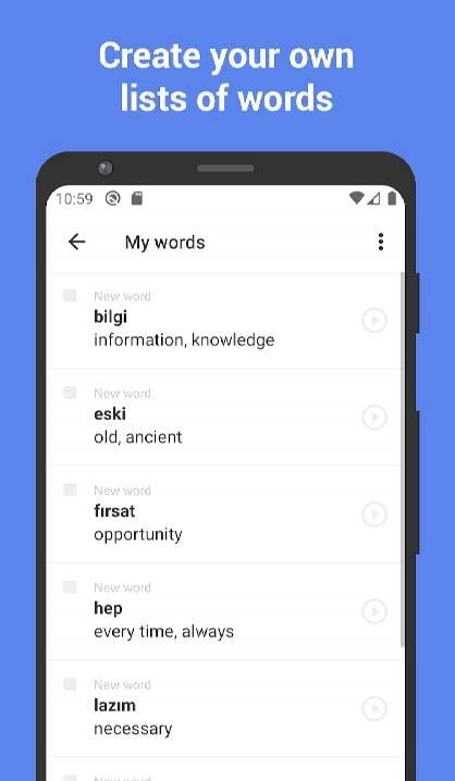 ReWord - Learn Turkish with Flashcards! screenshot 3