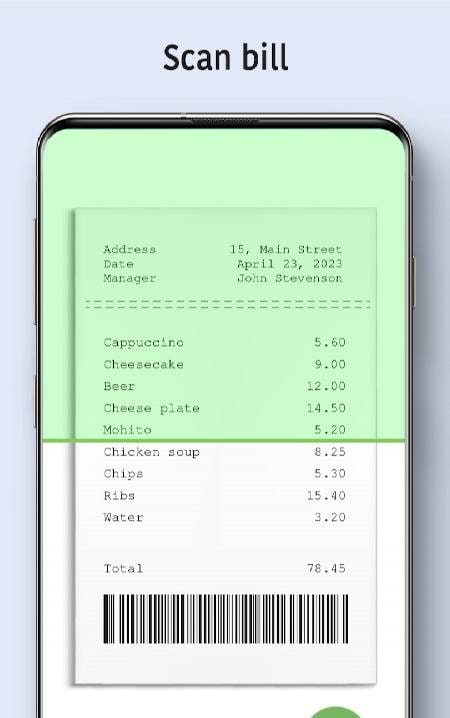 Snap & Split Bill - OCR Check screenshot 2